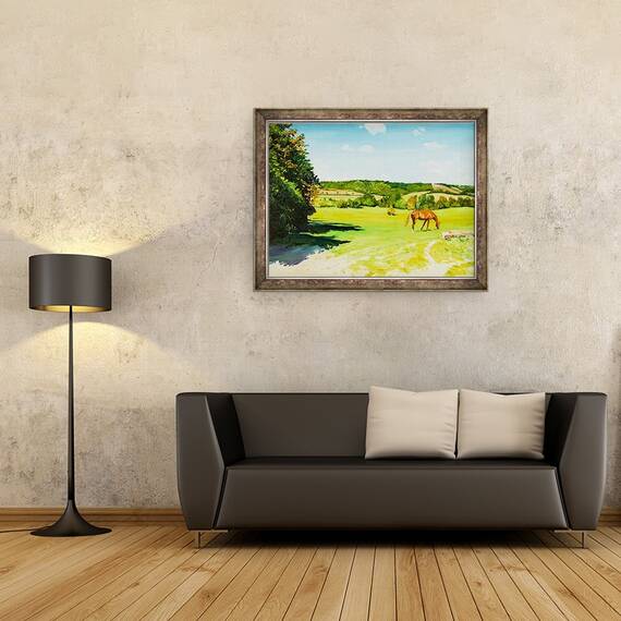 Tablou inramat - Tony Fandino - Cai la pasunat III, 60 x 80 cm - 2- Roveli