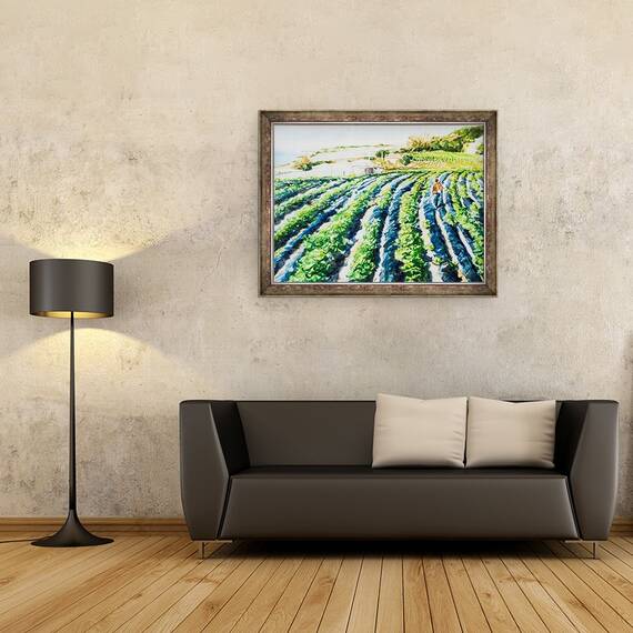 Tablou inramat - Tony Fandino - Camp in Skiathos, 60 x 80 cm - 2- Roveli
