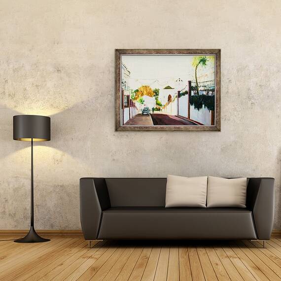 Tablou inramat - Tony Fandino - Strada I, 60 x 80 cm - 2- Roveli