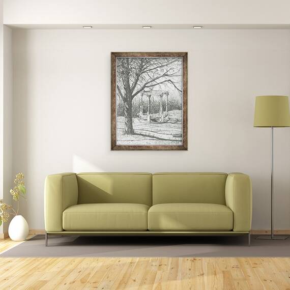 Tablou inramat - Vincent Alexander Booth - Biserica Stretton, dupa releele Fell, 2003, 60 x 80 cm - 2- Roveli