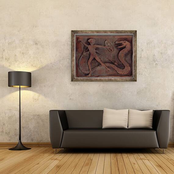 Tablou inramat - Vincent Alexander Booth - Duel antic, 1998, 60 x 80 cm - 2- Roveli