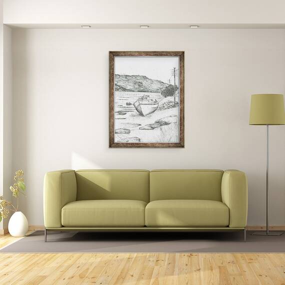 Tablou inramat - Vincent Alexander Booth - La jumatatea drumului de-a lungul Insulei Mull, 2007, 60 x 80 cm - 2- Roveli