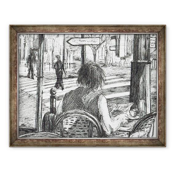 Tablou inramat - Vincent Alexander Booth - La Rotonde - Paris, 2003, 60 x 80 cm - - Roveli