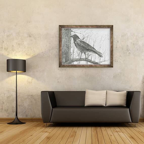 Tablou inramat - Vincent Alexander Booth - Pasare, 2011, 60 x 80 cm - 2- Roveli
