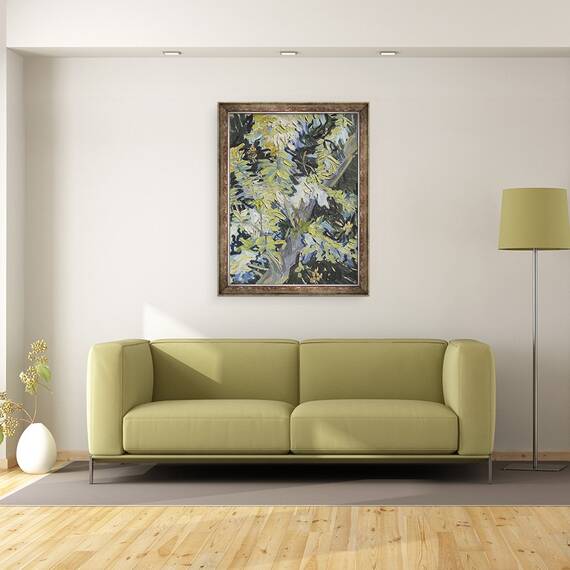 Tablou inramat - Vincent van Gogh - Salcam in Flori, 60 x 80 cm - 2- Roveli