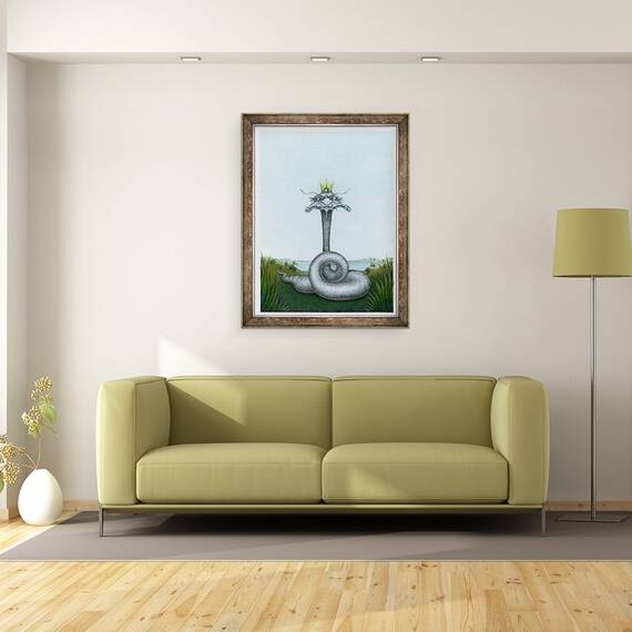 Tablou inramat - Wayne Anderson - Regele sarpelui, 1982, 60 x 80 cm - 2- Roveli