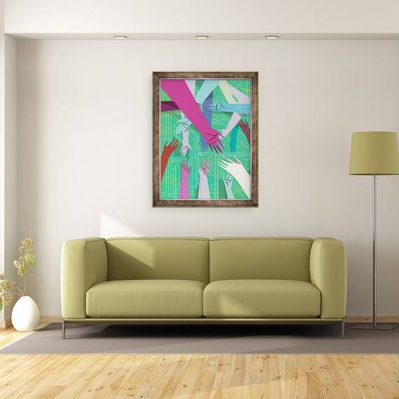 Tablou inramat - A. Richard Allen - Retele, 2010, 60 x 80 cm - 2- Roveli