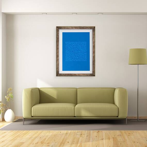 Tablou inramat - Alex Dunn - Lumea Albastra, 60 x 80 cm - 2- Roveli