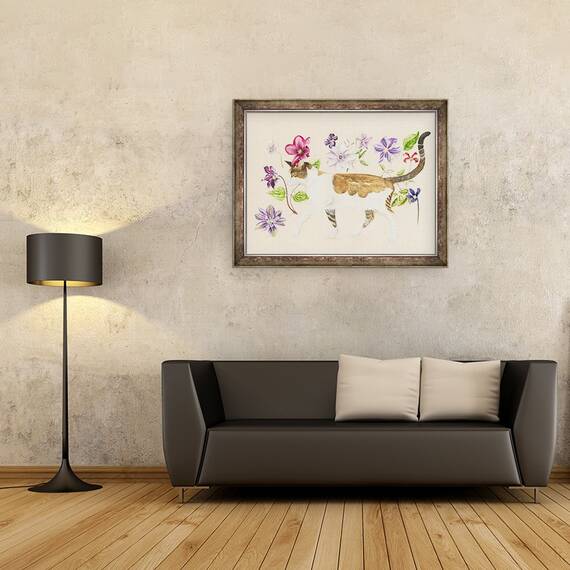 Tablou inramat - Alison Cooper - O pisica pe nume Dave, 60 x 80 cm - 2- Roveli