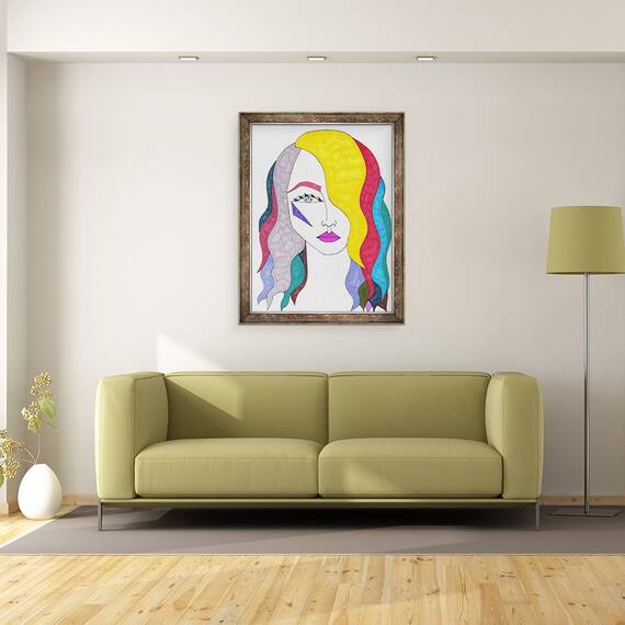 Tablou inramat - Daisy de Villeneuve - Rainbow Par, 60 x 80 cm - 2- Roveli