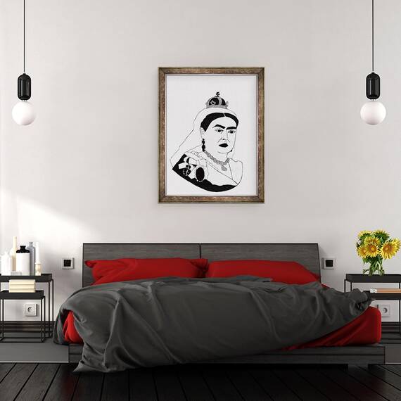 Tablou inramat - Daisy de Villeneuve - Regina Victoria, 60 x 80 cm - 3- Roveli