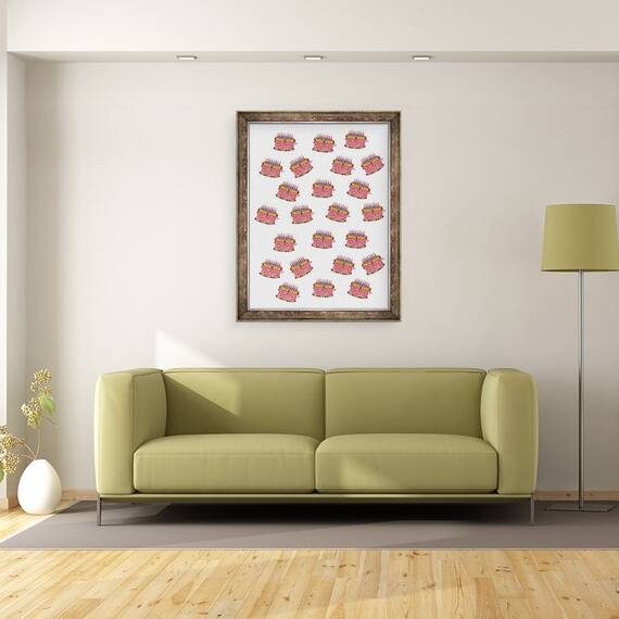 Tablou inramat - Daisy de Villeneuve - Tort aniversar, 60 x 80 cm - 2- Roveli