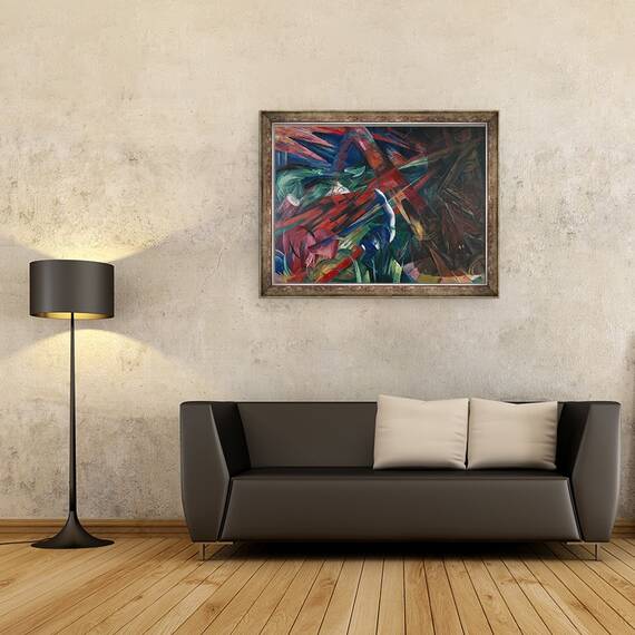 Tablou inramat - Franz Marc - Destine animale, 60 x 80 cm - 2- Roveli