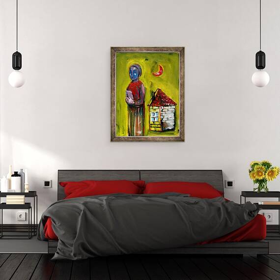 Tablou inramat - Gigi Sudbury - Scrisoare, 2017, 60 x 80 cm - 3- Roveli