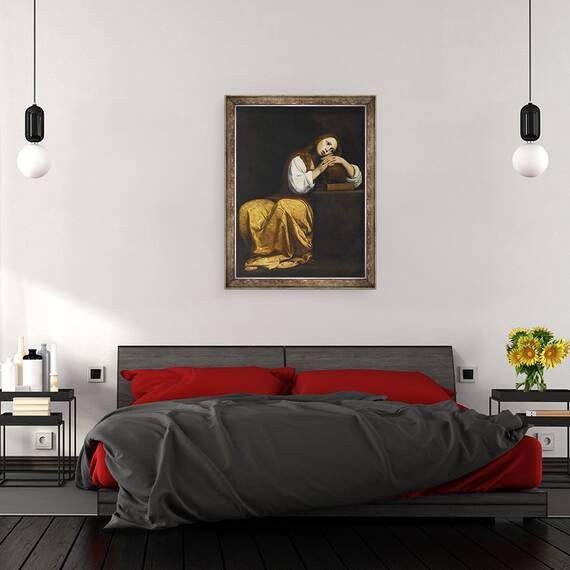 Tablou inramat - Giovanni Antonio Galli - Sfanta Maria Magdalena, 60 x 80 cm - 3- Roveli