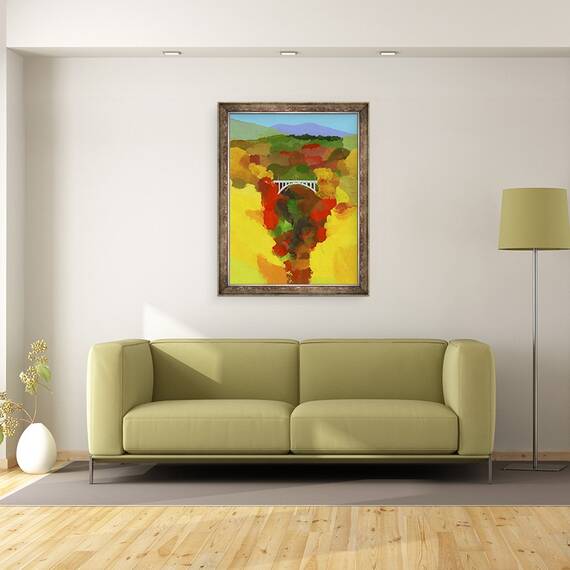 Tablou inramat - Hiroyuki Izutsu - Frunzele de toamna, 60 x 80 cm - 2- Roveli