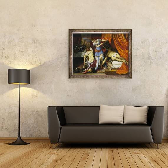 Tablou inramat - Jacopo Robusti Tintoretto - Judith si Holofernes, 60 x 80 cm - 2- Roveli