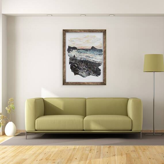 Tablou inramat - Kirstie Adamson - Coasta, 60 x 80 cm - 2- Roveli