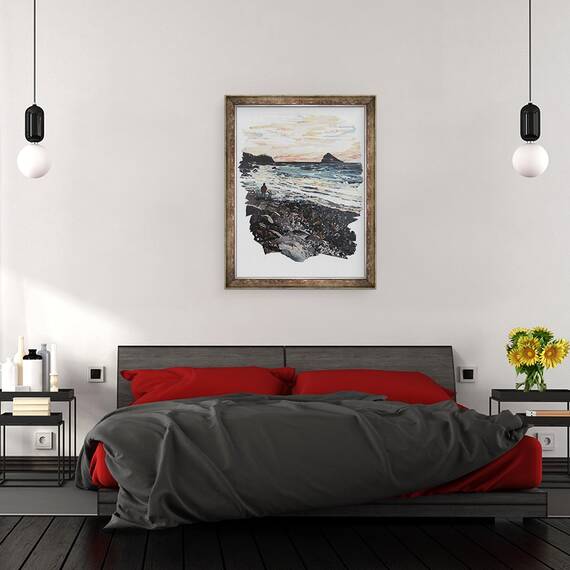 Tablou inramat - Kirstie Adamson - Coasta, 60 x 80 cm - 3- Roveli