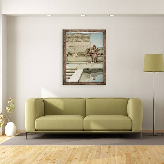 Tablou inramat - Lawrence Alma-Tadema - Xanthe si Phaon, 60 x 80 cm - 2- Roveli