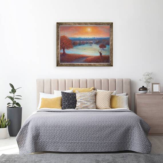Tablou inramat - Lee Campbell - City View Londra din Richmond Park, 2017, 60 x 80 cm - 3- Roveli