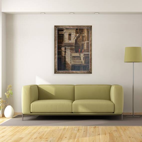 Tablou inramat - Lincoln Seligman - Pesterile Ellora, 60 x 80 cm - 2- Roveli