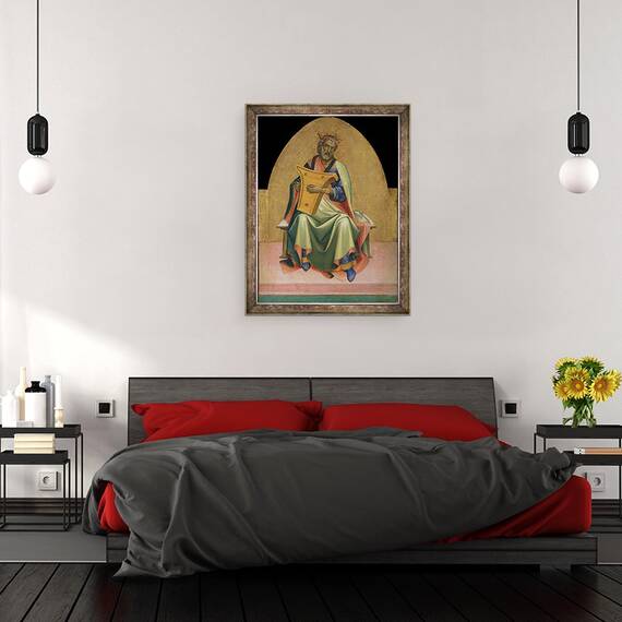 Tablou inramat - Lorenzo Monaco - David, 60 x 80 cm - 3- Roveli
