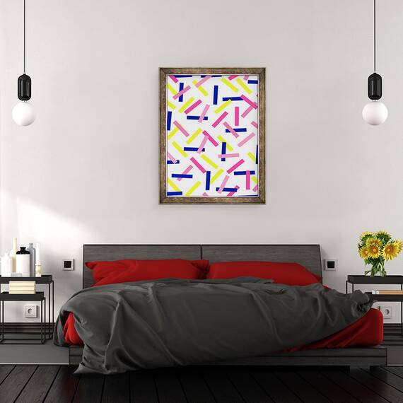 Tablou inramat - Louisa Hereford - Confetti, 60 x 80 cm - 3- Roveli