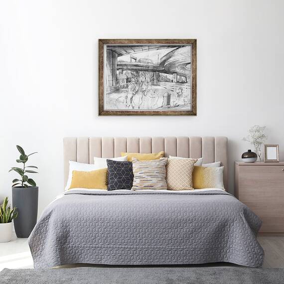 Tablou inramat - Mary Kuper - Calarie sub Westway, 60 x 80 cm - 3- Roveli