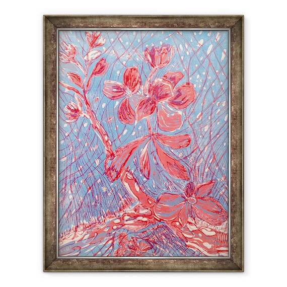 Tablou inramat - Mary Smith - Almond Blossom, 60 x 80 cm - - Roveli