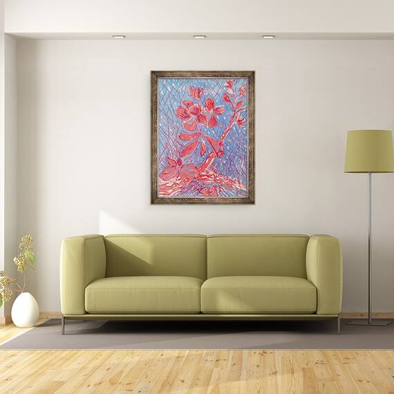Tablou inramat - Mary Smith - Almond Blossom, 60 x 80 cm - 2- Roveli