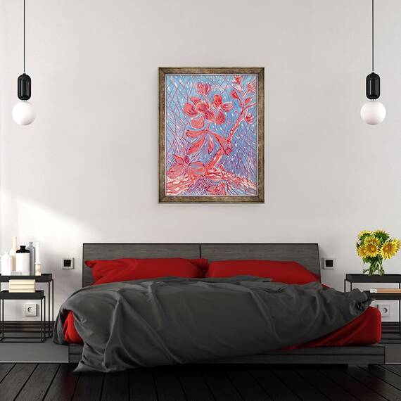 Tablou inramat - Mary Smith - Almond Blossom, 60 x 80 cm - 3- Roveli