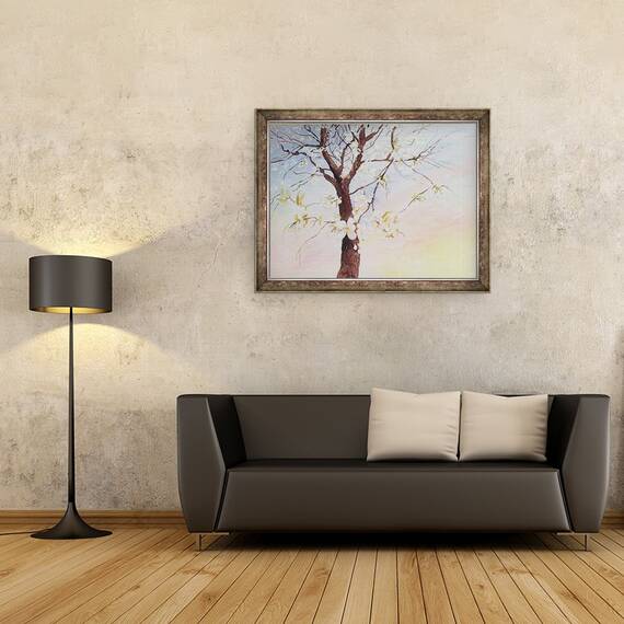 Tablou inramat - Mary Smith - floare de cires alb, 60 x 80 cm - 2- Roveli