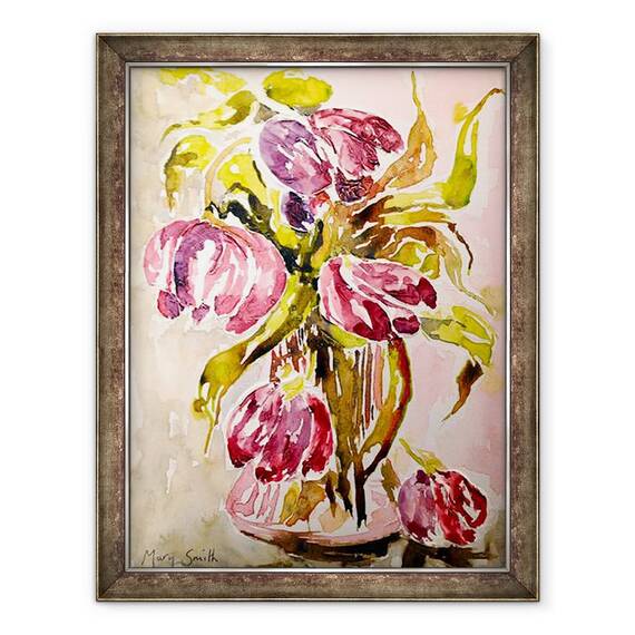 Tablou inramat - Mary Smith - Lalele, 60 x 80 cm - - Roveli