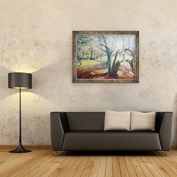 Tablou inramat - Mary Smith - Primavara in Darley Park, 60 x 80 cm - 2- Roveli