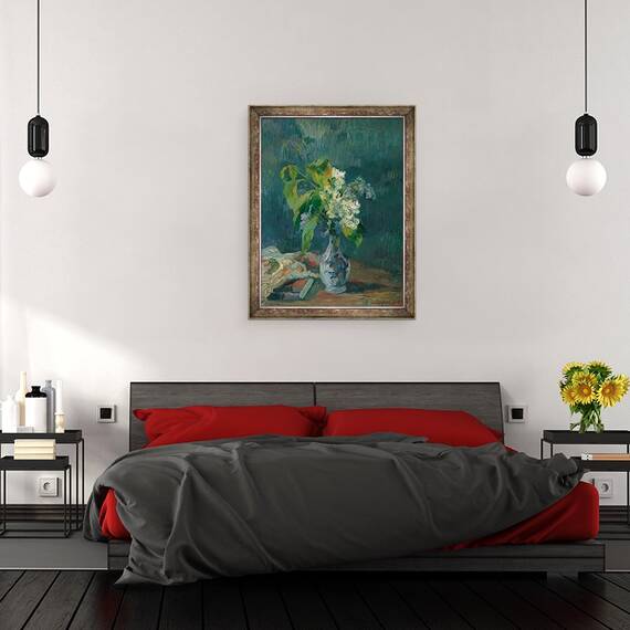Tablou inramat - Paul Gauguin - Liliac, 60 x 80 cm - 3- Roveli