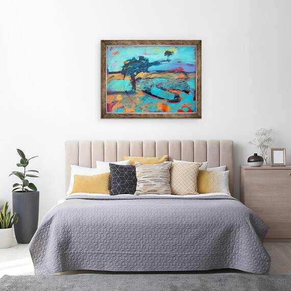Tablou inramat - Paul Powis - Dealul Crookbarrow II, 60 x 80 cm - 3- Roveli