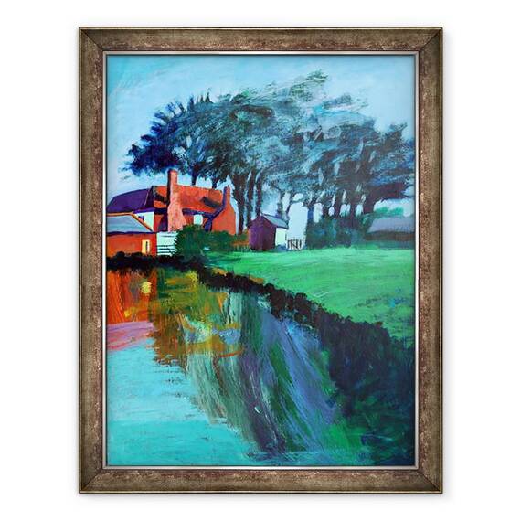 Tablou inramat - Paul Powis - River Stour, 60 x 80 cm - - Roveli