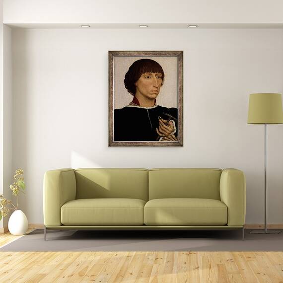 Tablou inramat - Rogier van der Weyden - Francesco dEste, 60 x 80 cm - 2- Roveli