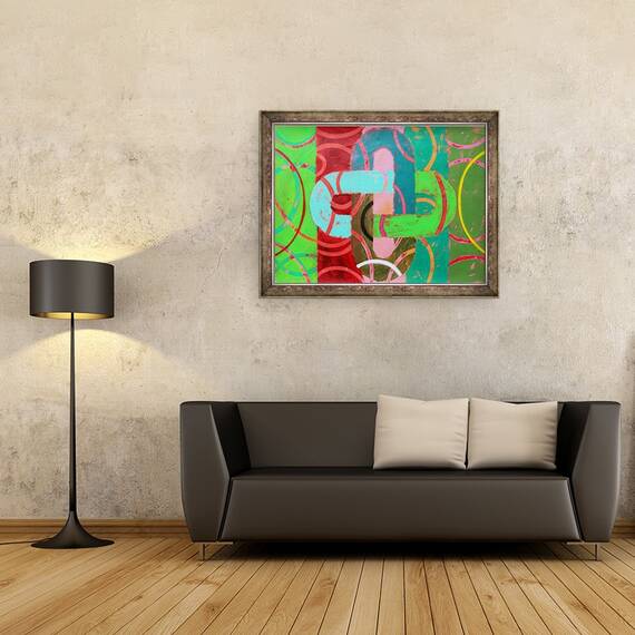 Tablou inramat - Sara Hayward - Abstract 10, 60 x 80 cm - 2- Roveli