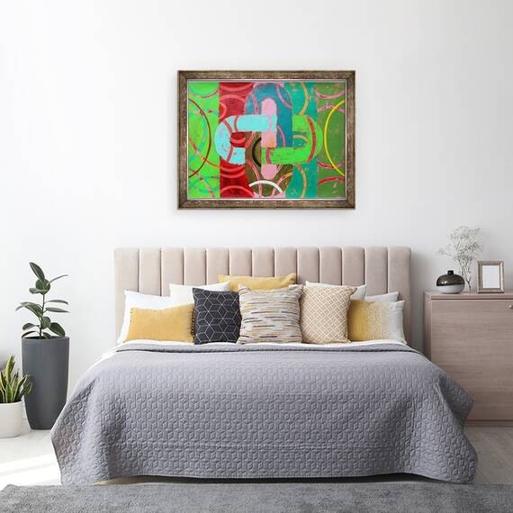 Tablou inramat - Sara Hayward - Abstract 10, 60 x 80 cm - 3- Roveli