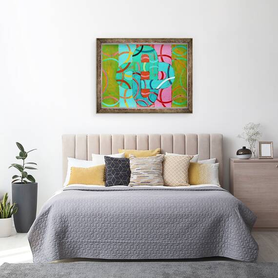 Tablou inramat - Sara Hayward - Abstract 11, 60 x 80 cm - 3- Roveli