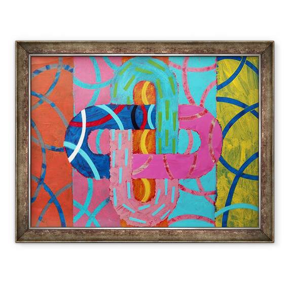 Tablou inramat - Sara Hayward - Abstract 13, 60 x 80 cm - - Roveli