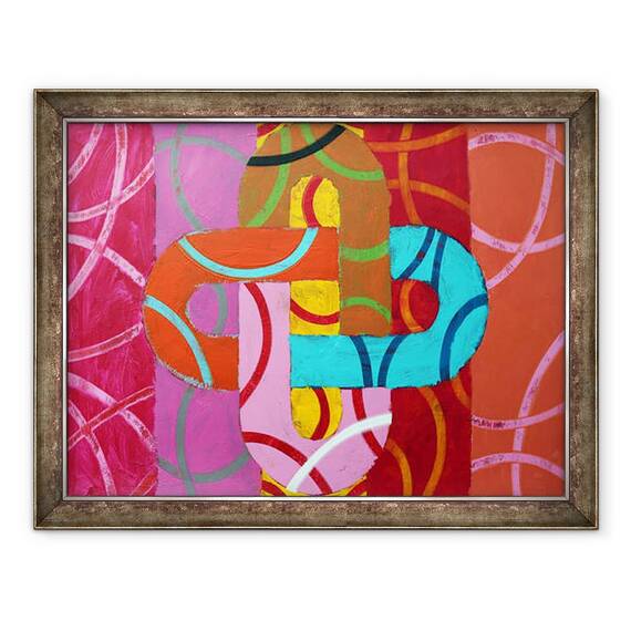 Tablou inramat - Sara Hayward - Abstract 14, 60 x 80 cm - - Roveli