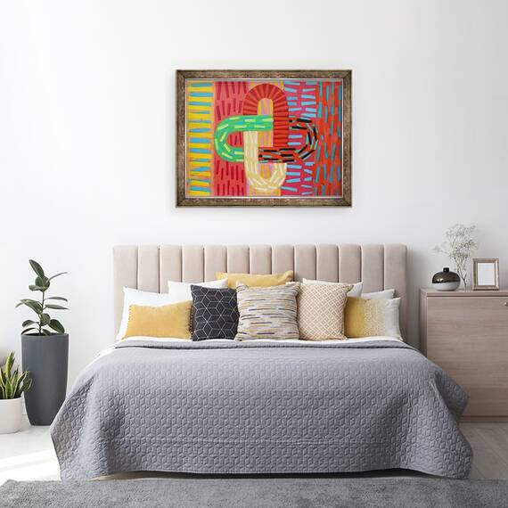 Tablou inramat - Sara Hayward - Abstract 5, 60 x 80 cm - 3- Roveli