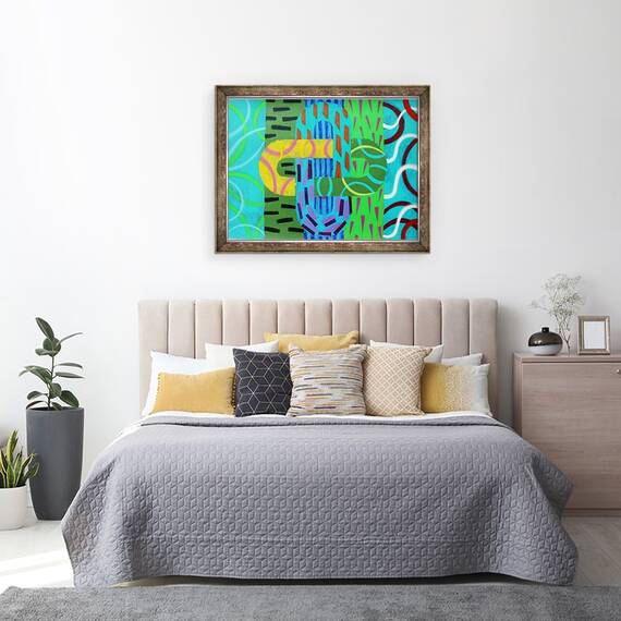 Tablou inramat - Sara Hayward - Abstract 8, 60 x 80 cm - 3- Roveli