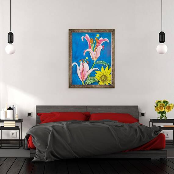 Tablou inramat - Sarah Thompson-Engels - Stargazer, 60 x 80 cm - 3- Roveli