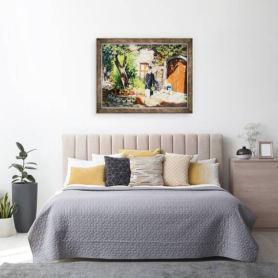 Tablou inramat - Tony Fandino - Preot in Skiathos, 60 x 80 cm - 3- Roveli
