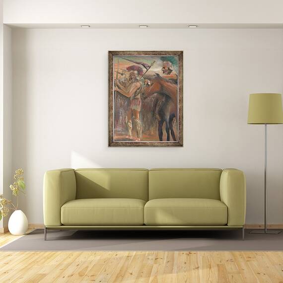 Tablou inramat - Vincent Alexander Booth - Conflict, 1984, 60 x 80 cm - 2- Roveli