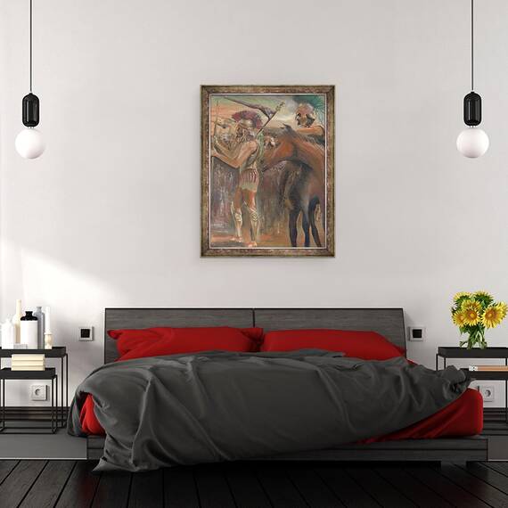 Tablou inramat - Vincent Alexander Booth - Conflict, 1984, 60 x 80 cm - 3- Roveli